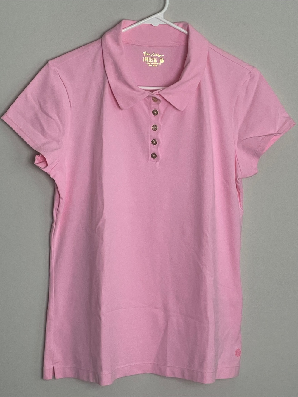 Lily Pulitzer Luxletic Classic Pink Polo Top - Women